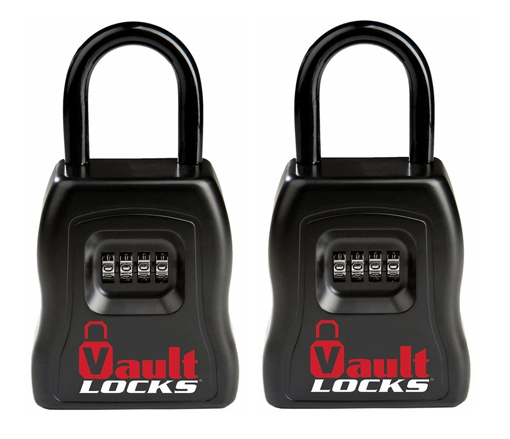 [2-PACK] Large & Heavy Duty Key Storage Set Your Combination Lock Box Hide-A-Key