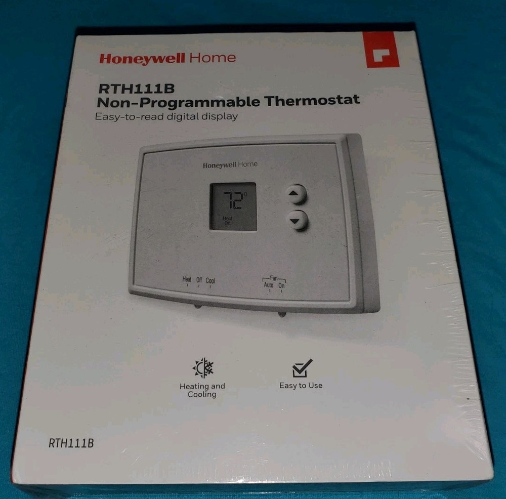 Honeywell Non-Programmable Thermostat RTH111B Digital Display Wall Mount NEW
