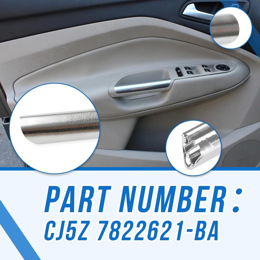 Front LH Door Handle Grab Trim Molding (Left Driver Side) Compatible with 2013 2