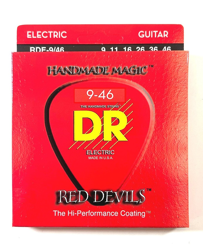 DR Guitar Strings Electric Red Devils K3 High Performance Coated 09-46