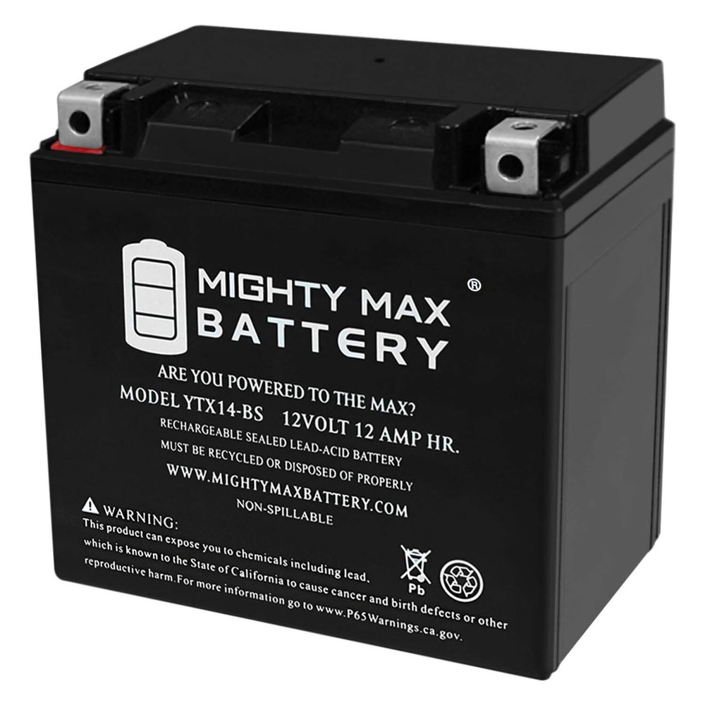 Mighty Max YTX14-BS Replacement Battery Compatible with PowerStar KMX14-BS