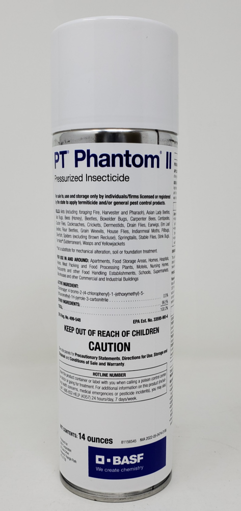 NEW 14 oz PT PHANTOM Pressurized Insecticide Insect Control Roach Bed Bugs Ants