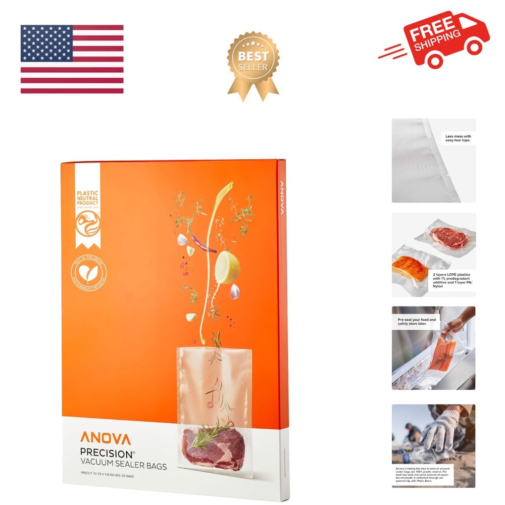 Precision Vacuum Sealer Bags Pre-cut,Clear