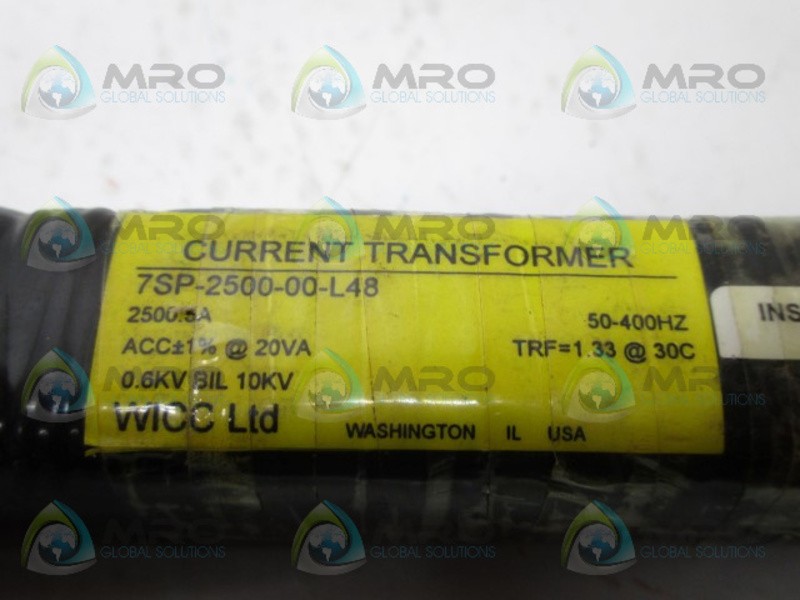 WICC 7SP-2500-00-L48 CURRENT TRANSFORMER UNMP
