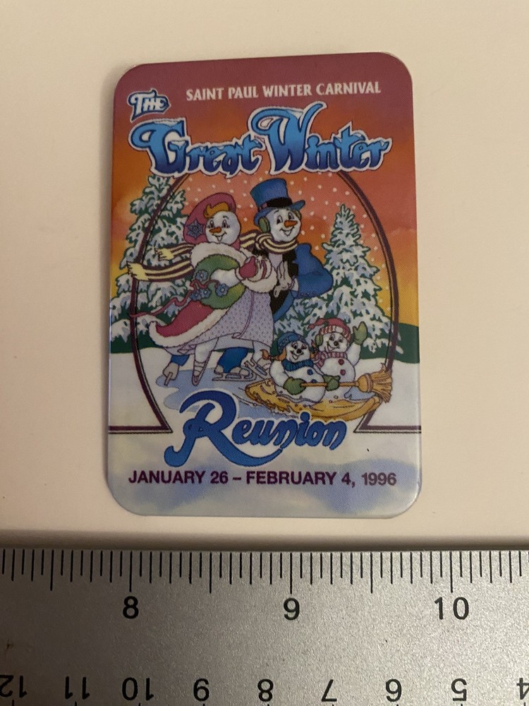 Saint Paul Winter Carnival 1996 Pin Back Button P54