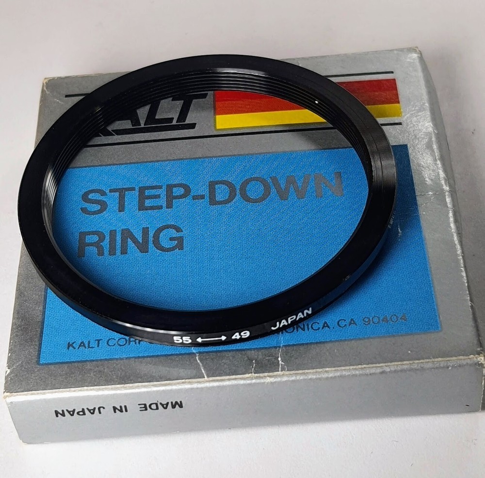 55-49mm Step-Down Lens Filter Converter Adapter Ring 55mm-49mm Metal E55-E49