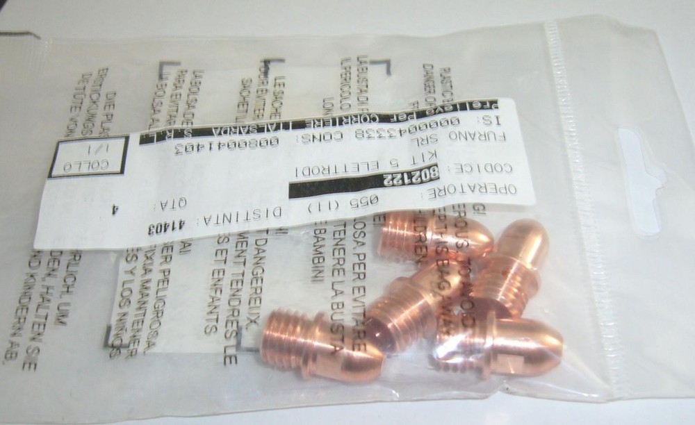 ORIGINAL TELWIN 90/150 PLASMA 5 ELECTRODE KIT 802122