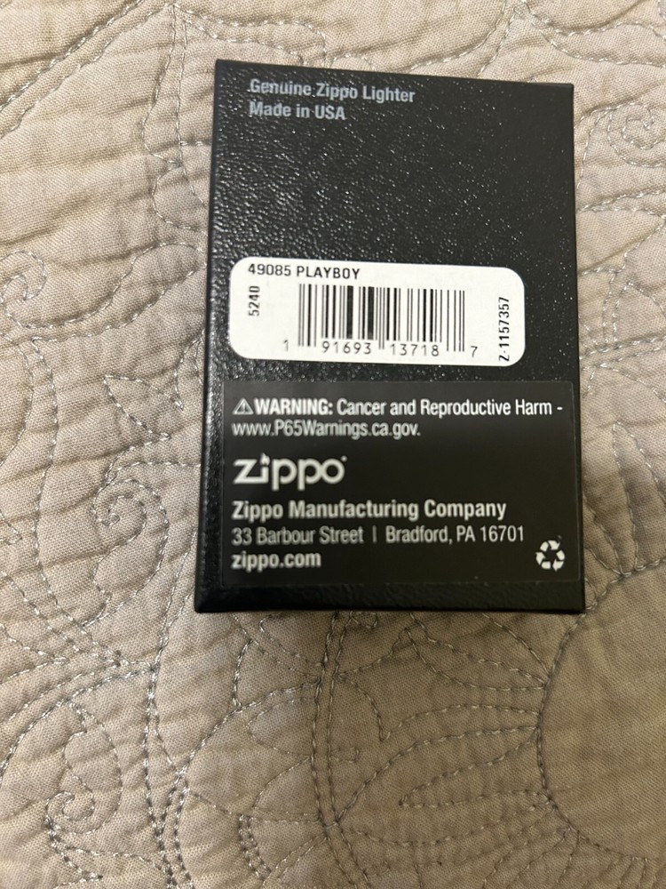 Zippo Lighter Playboy 49085 New in Box