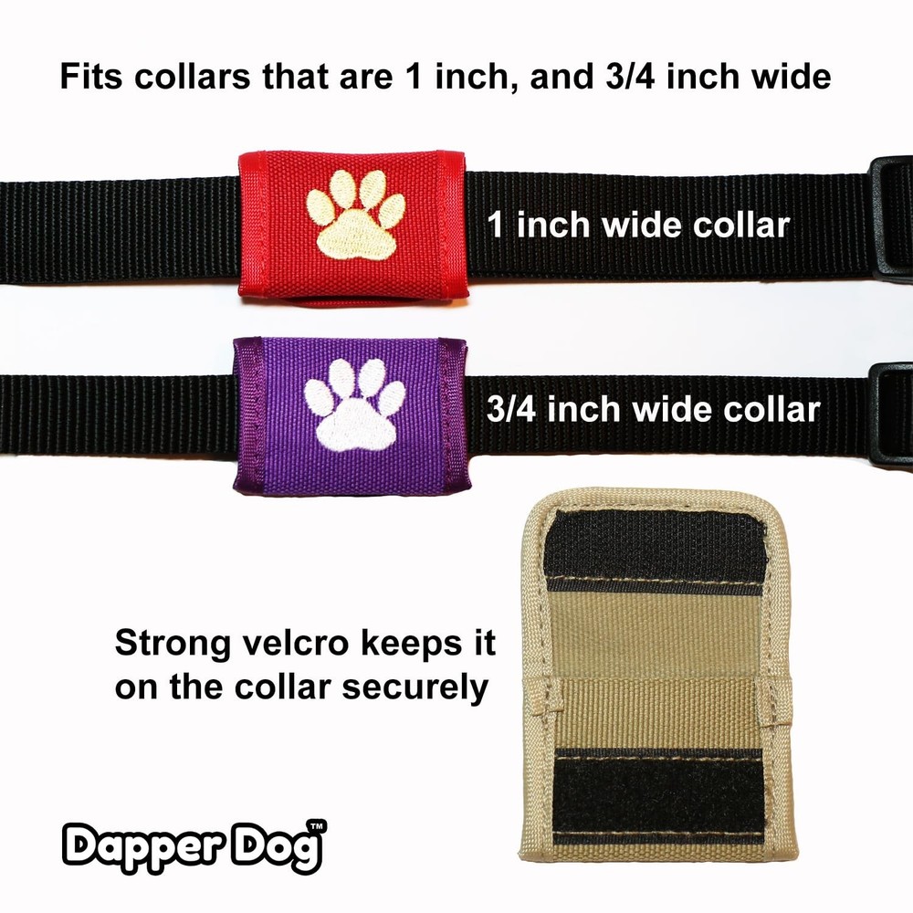Dapper Dog Pet Tag Silencer - Ballistic Nylon (Black)