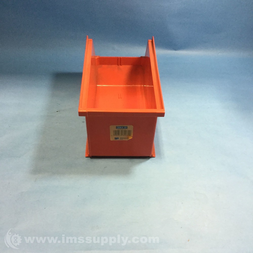 Integrated Plastics 30230 Color Red Tuff Bin Hang and Stack Bin USIP