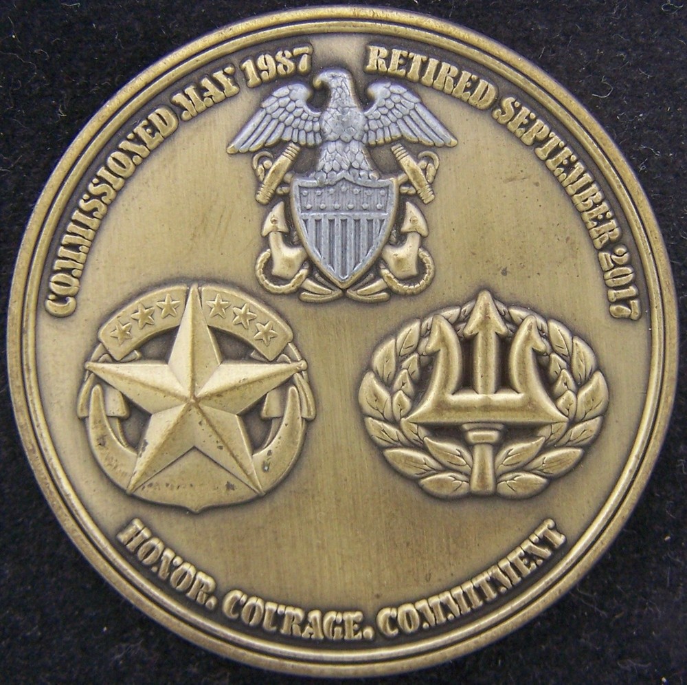 Navy Retired Captain Stephen Gillespie Challenge Coin