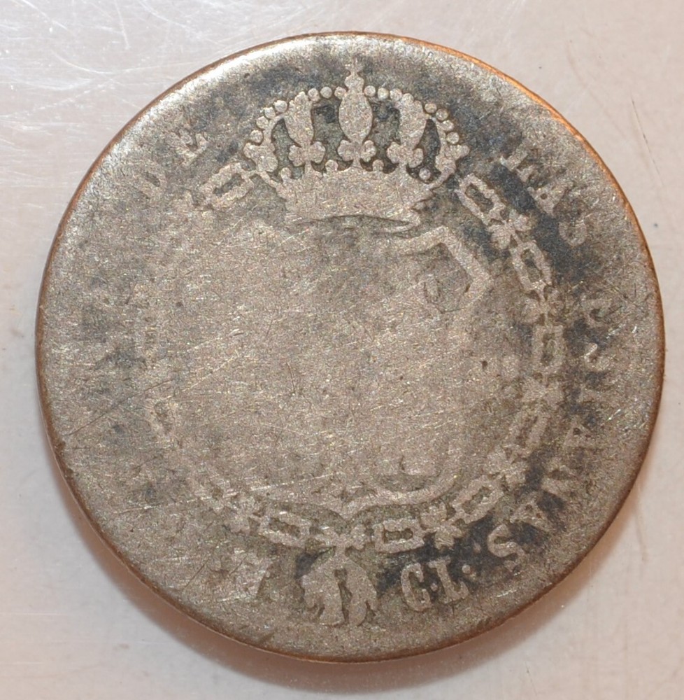 1849 OM Spain 25 Centimos