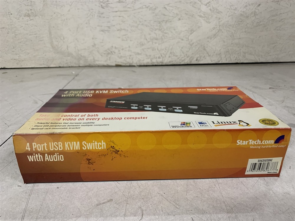 STAR VIEW 4 PORT USB KVM SWITCH WITH AUDIO