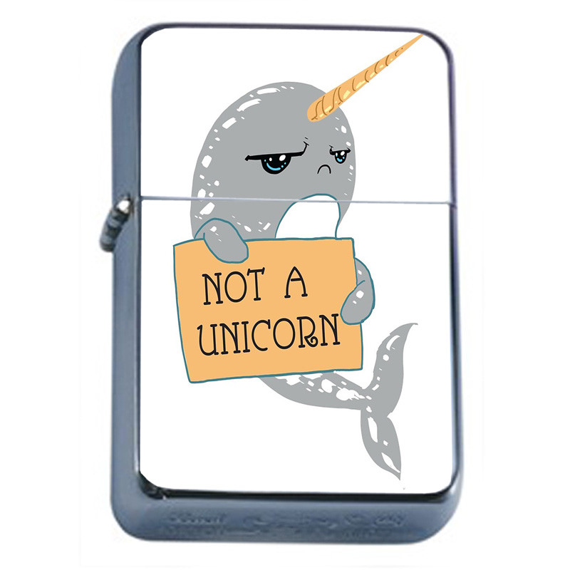 Narwhals D2 Flip Top Oil Lighter Wind Resistant