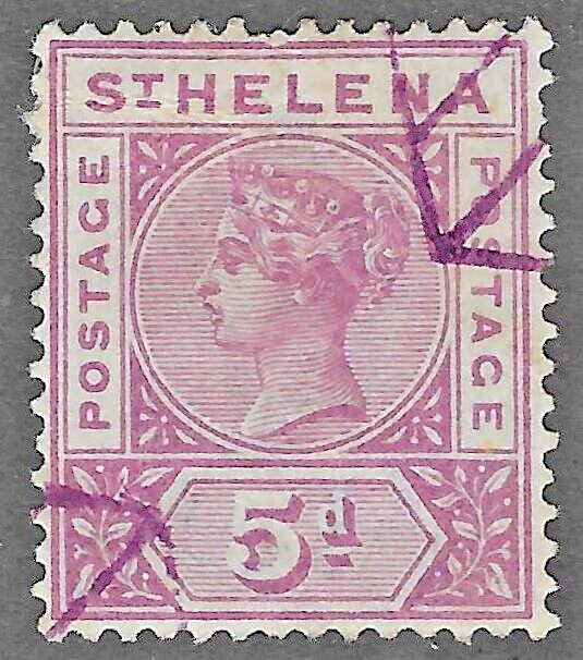 St. Helena (1896) - Scott # 45, Used