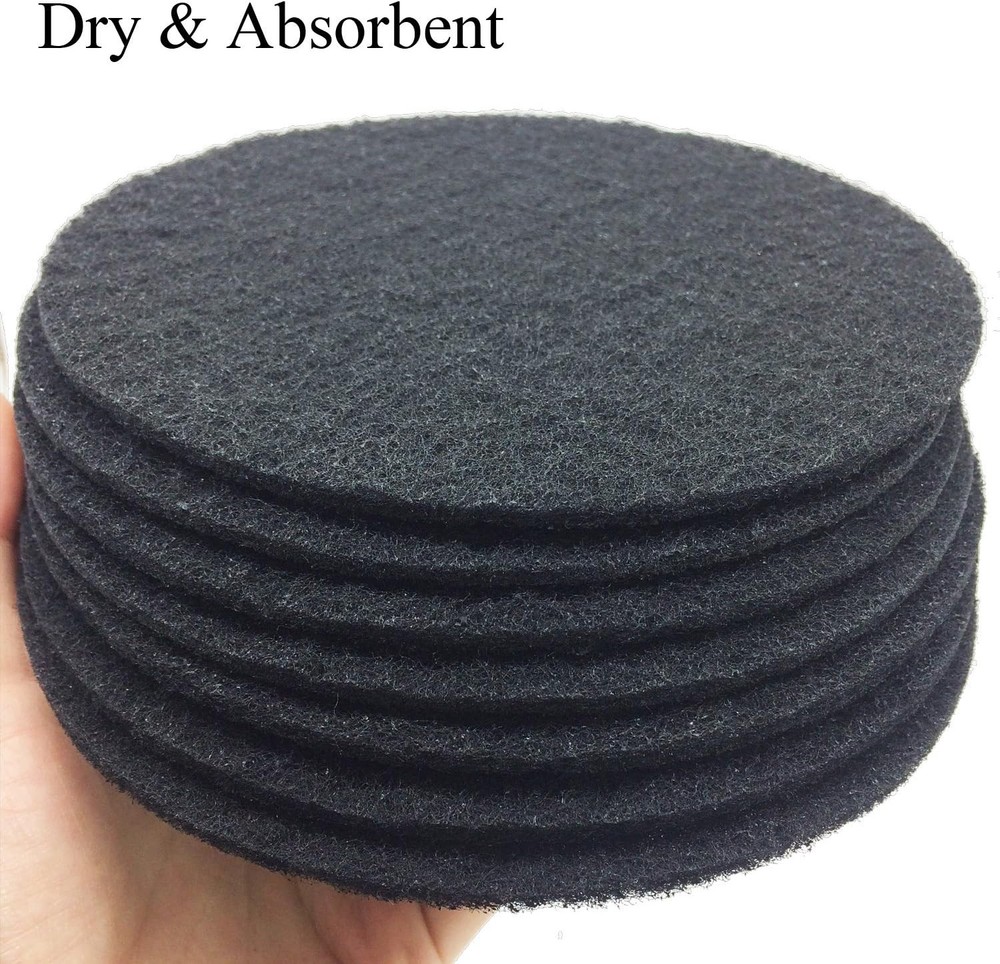 Activated Charcoal Compost Bin Filters - 12pcs Round, 6.7in Diameter Replacement