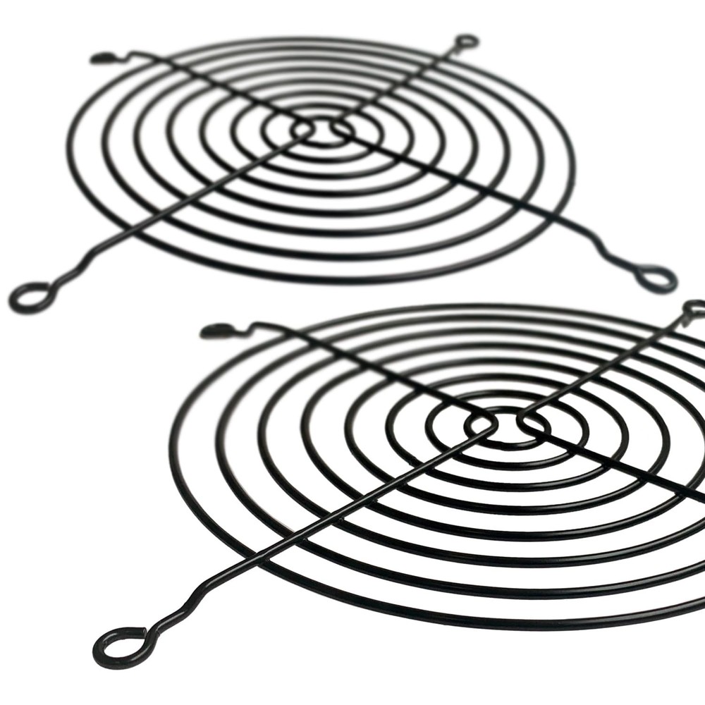 Heavy-Duty 140mm Fan Guards with Screws - 2 Pack for Optimal Performance