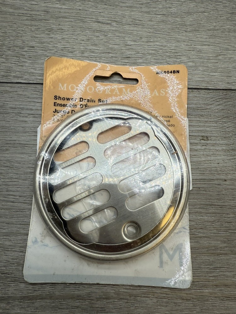 MONOGRAM BRASS MB604BN Shower Drain Set Brushed Nickel New