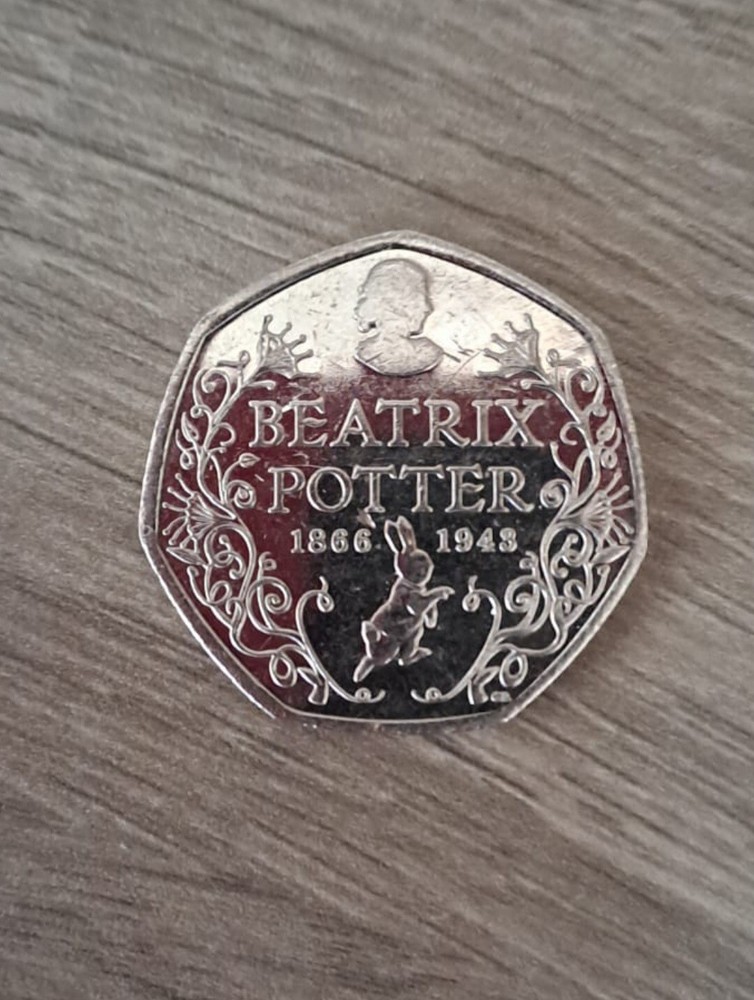 beatrix potter 50p 2016 1866-1943