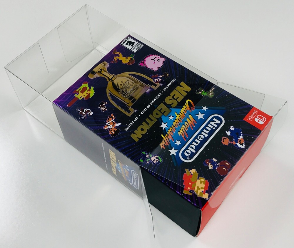 2PC Box Protector Clear Case For Switch NINTENDO WORLD CHAMPIONSHIPS. NWC