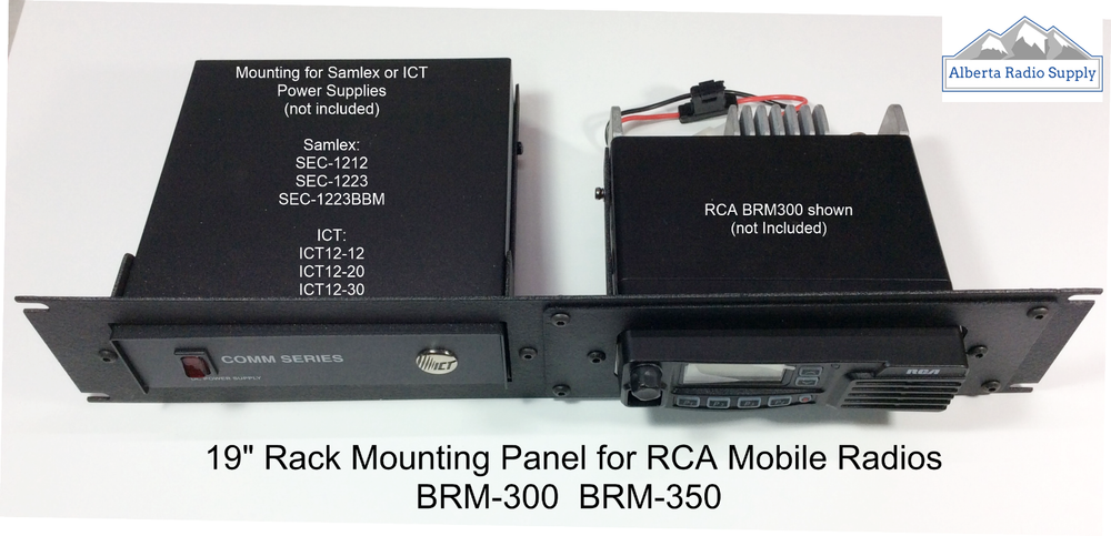 19" Rack Mount Panel: SAMLEX / ICT Power Supply + Radio Combination