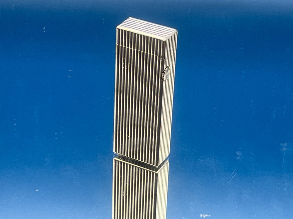 1982 Dunhill Rollagas Silver Filled Line Pattern ,Butane Lighter