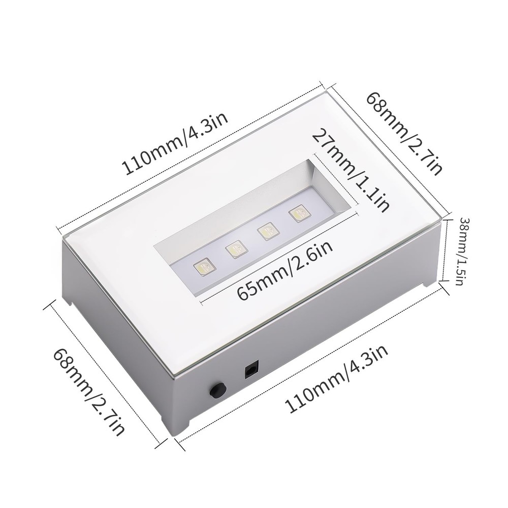 LED Light Base with 7 Color Lights 9 Lighting Modes,Lighted Bases,Lighted Bas...