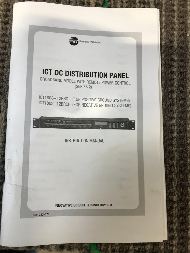 ICT Distribution Panel 48VDC for Positive Ground Systems ICT180S-12IRC**