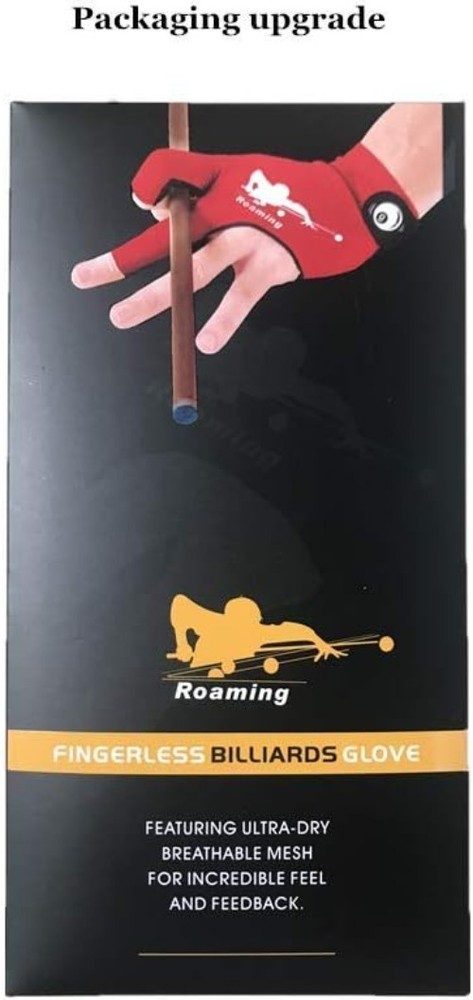 Professional Left-Hand Billiard Pool Gloves - Adjustable, Lightweight Design