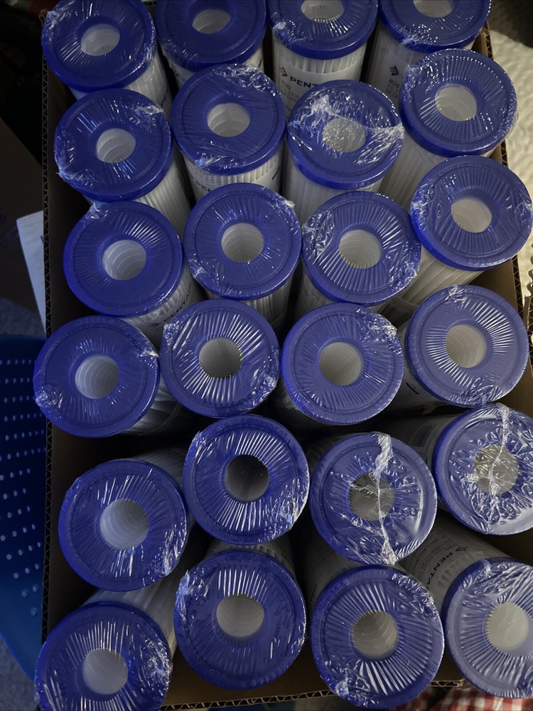 24 Pack Case Pentair Pentek R30 Micron 10x2.5 Pleated Sediment Filter Cartridge