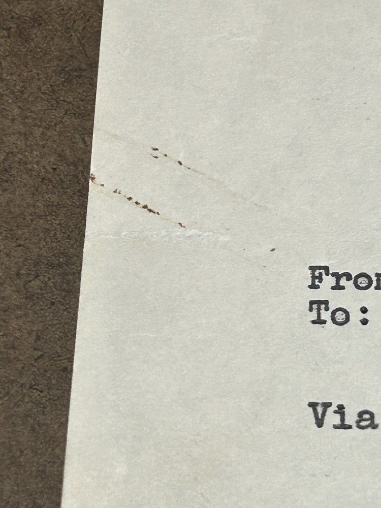USMC WWII ERA MILITARY DOCUMENT, 20 MAY 1942