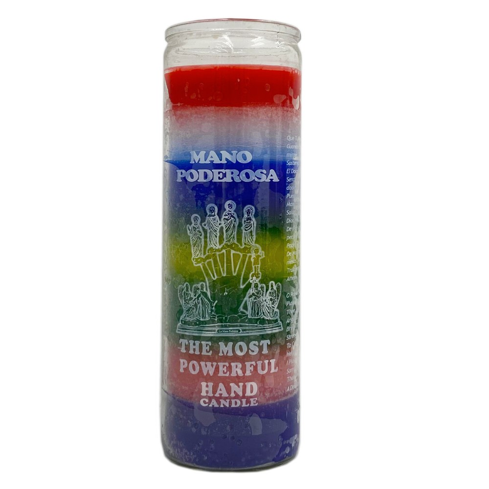 Veladora - Vela  Mano Poderosa - Powerful Hand  Prayer and Religious Candle