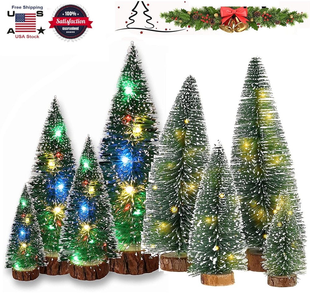 Tabletop Mini Christmas Tree LED Lights Home Tabletop Xmas Home Decor Tree USA