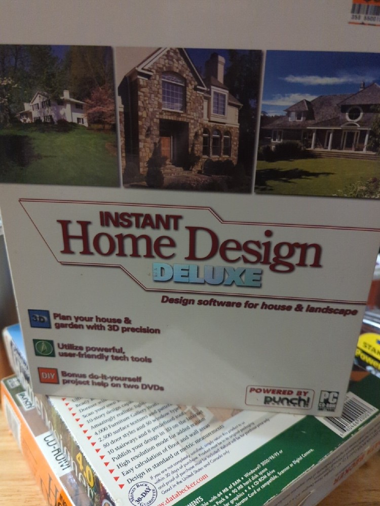 Punch! Software Instant Home Design Deluxe Version, Windows 95 +