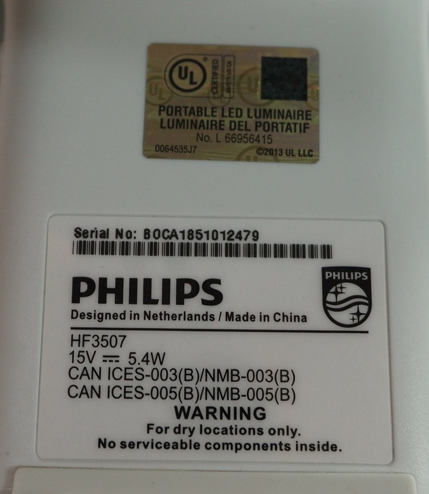 Philips HF3507 Wake-up Light Lamp Sunrise Light