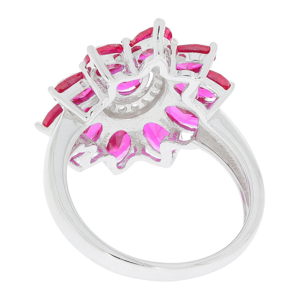 Sterling Silver Semi Mount Ring Setting Oval OV 6X4mm Topaz