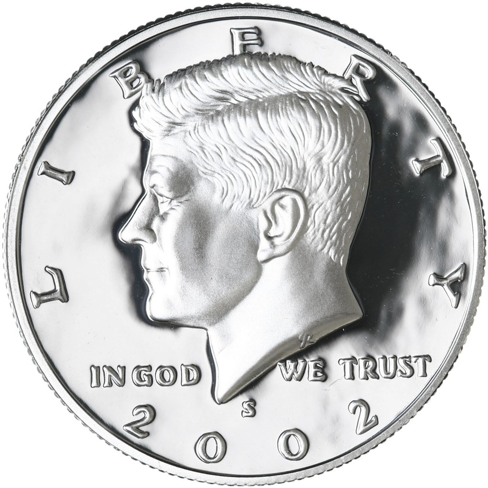 2002 S Kennedy Half Dollar Gem DCam Proof 90% Silver