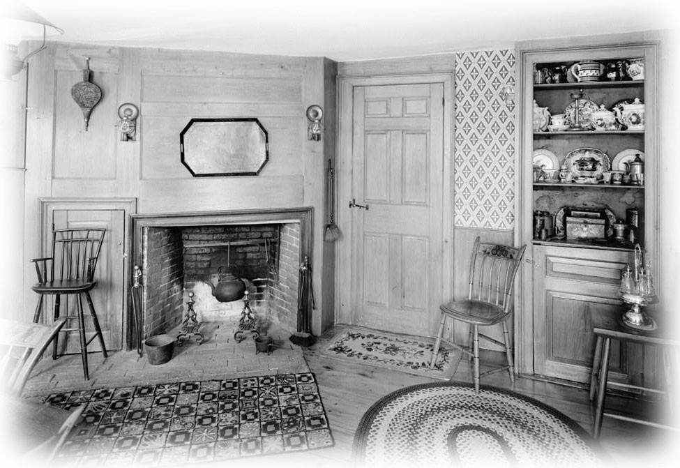 Cape Cod colonial house, 3 bedroom floor plan, architectural drawings & details