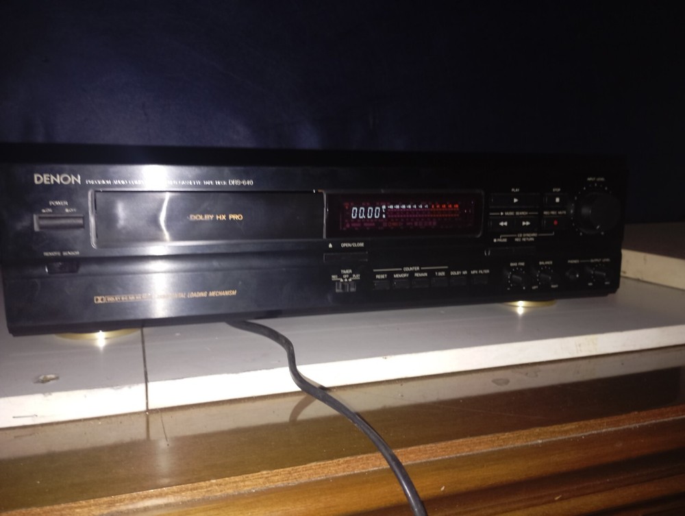 Denon DRS-640 Single Cassette Deck TESTED WORKING