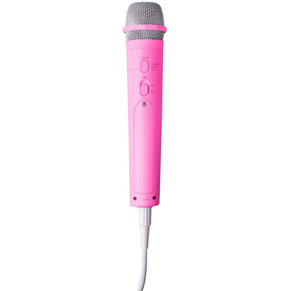 Singing Machine SMM-225 Unidirectional Wired Microphone with LED Disco Lights -