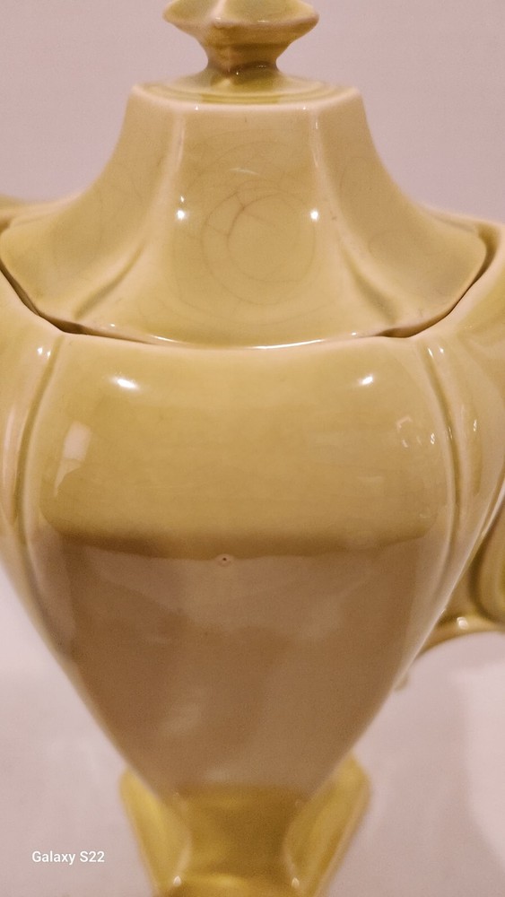 Chartreuse Color Coffee Server With Elegant Handle!