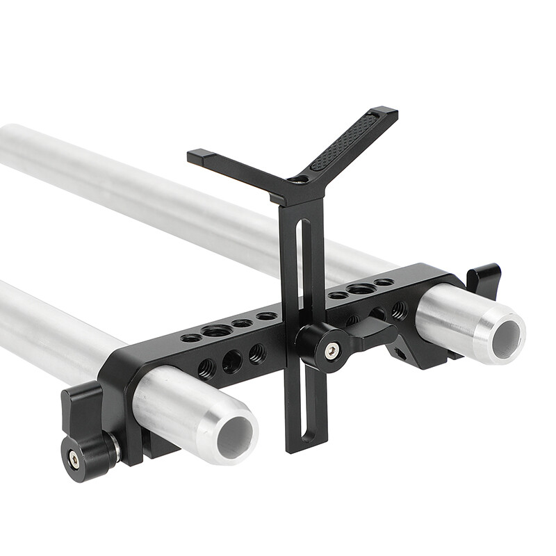 CAMVATE 19mm Studio Rod Clamp with Y-Shaped Lens Support