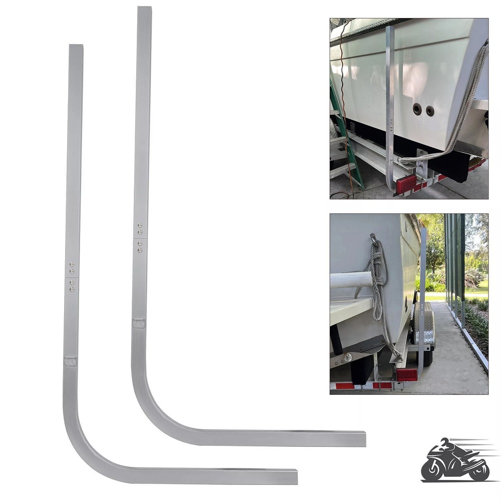 Aluminum 46" Boat Trailer Guide on Post Poles Side Parts 11/2" Square set of 2