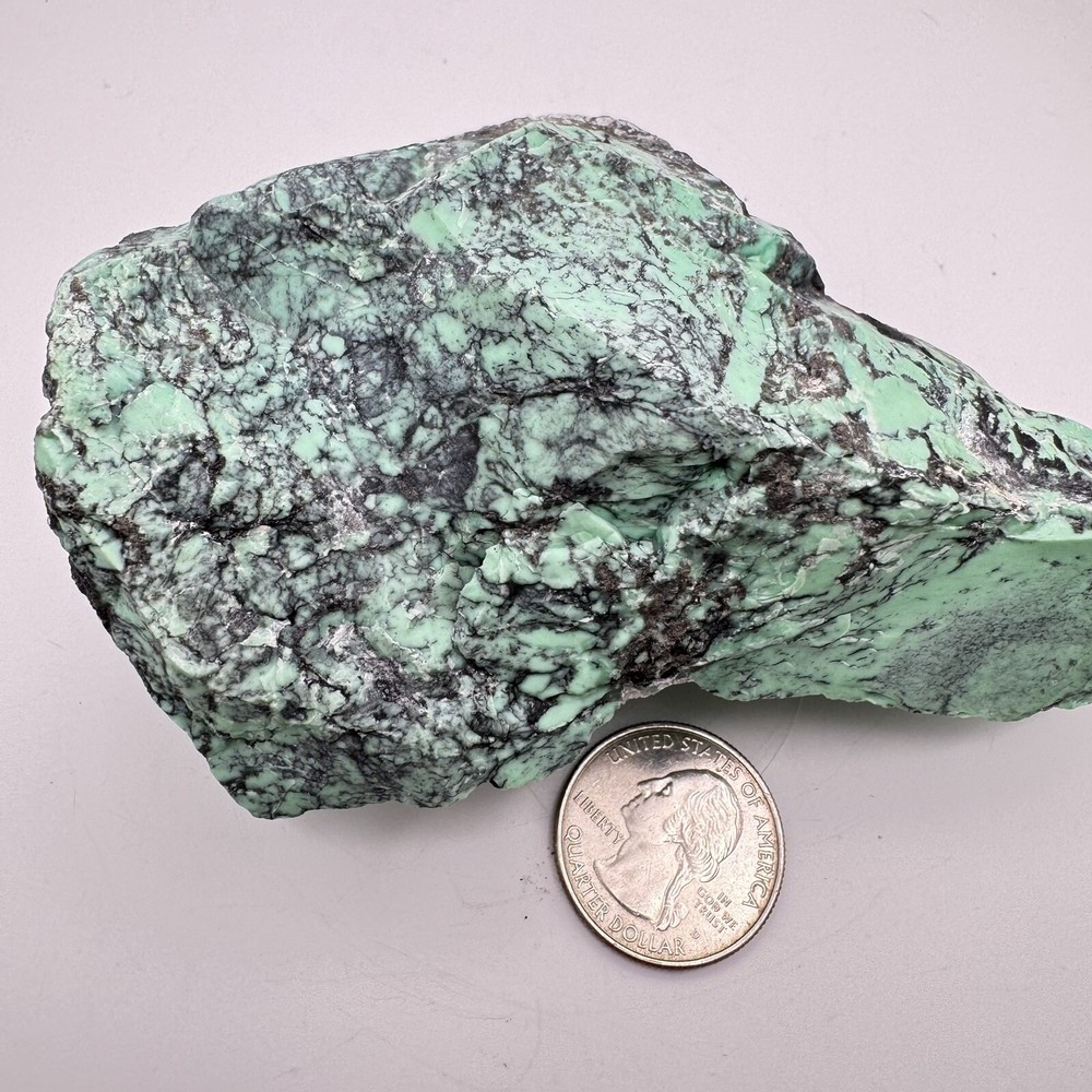 Natural Variscite 406 Grams Green Solid And Hard Great Looking Matrix