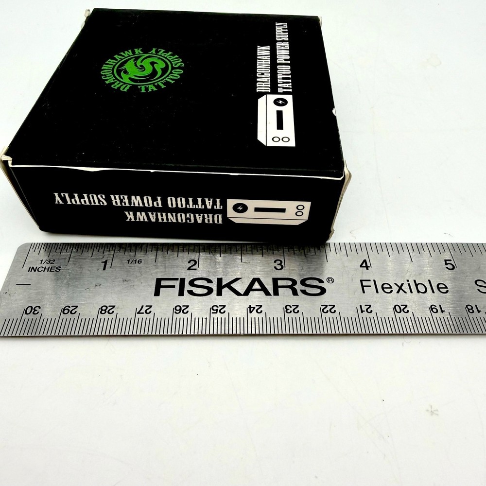 Dragonhawk Tattoo Power Supply Digital Display Original Box Grey Black Metal