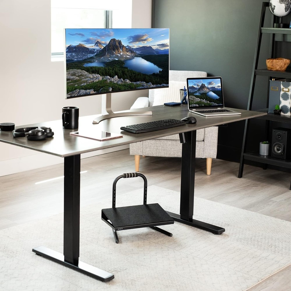 Ergonomic Height Adjustable Foot Rest Relief Platform, Elevated Stool for Comfor