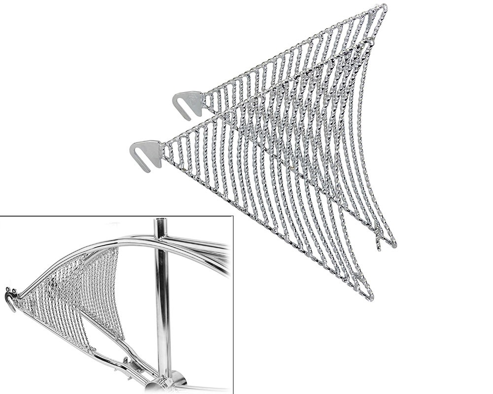 Bike 26 Twisted Frame Bottom-Insert Chrome.