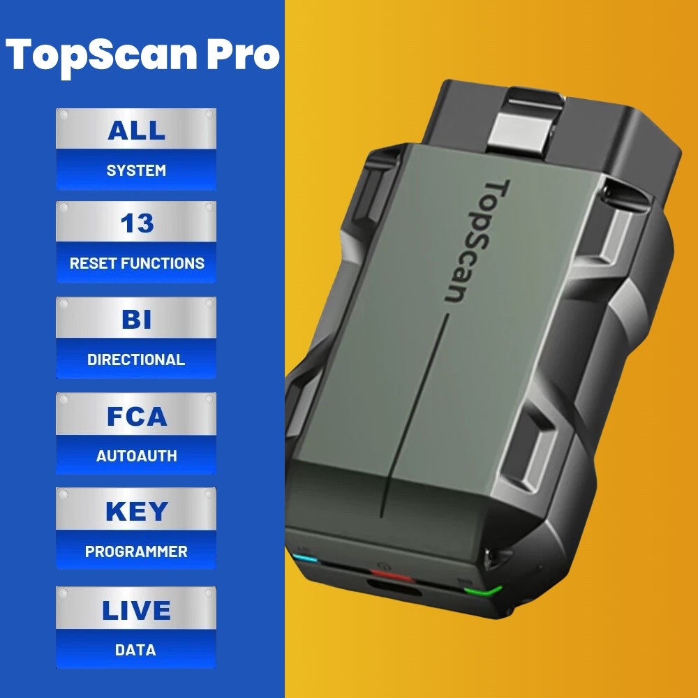 2026 TOPDON Topscan PRO OBD2 Scanner Code Reader Key Coding Diagnostic Wireless