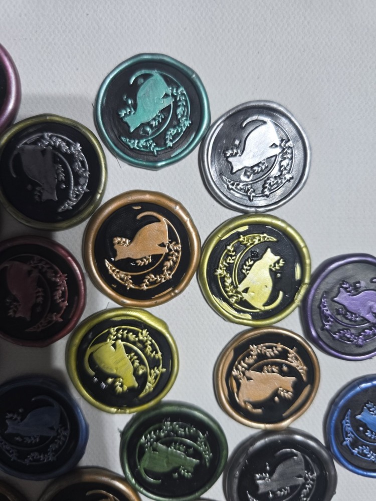 Pre Made Wax Seal Stick Ons 7 Different Designs