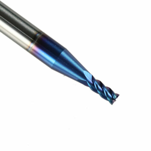 2Pcs 2.5mm Solid Carbide End Mill CNC Milling Cutter Drill 4 Flute HRC65